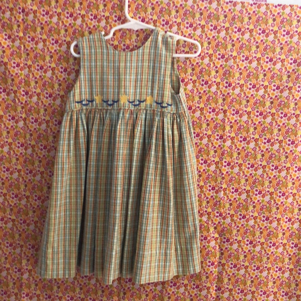 Strausburg dresses run large and never wear out!